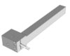 Halter, neutral, mit Kühlkanal,für Rückseite DECO Maschinen